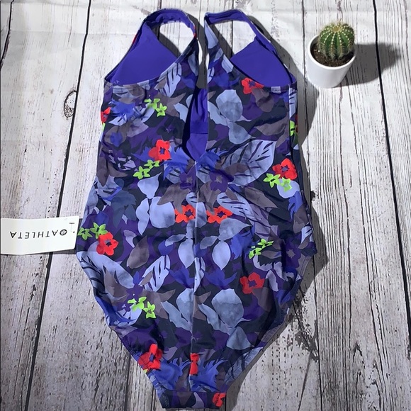 Athleta Twilight Tropic V-Neck One Piece - Picture 3 of 7